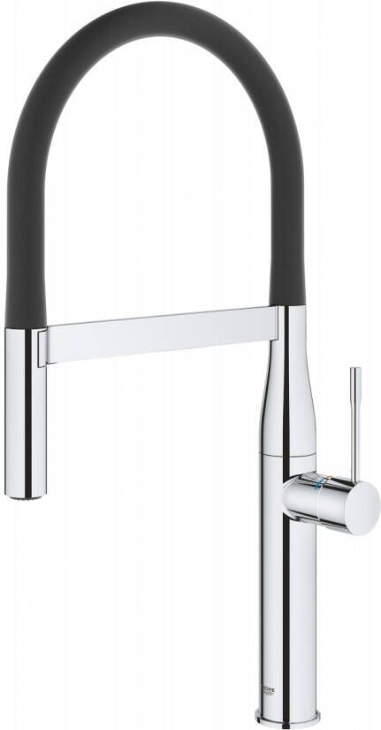 GROHE Essence New Keukenmengkraan eengreeps professionele Spray 530mm hoogte 240mm voorsprong uitloop flexibel chroom