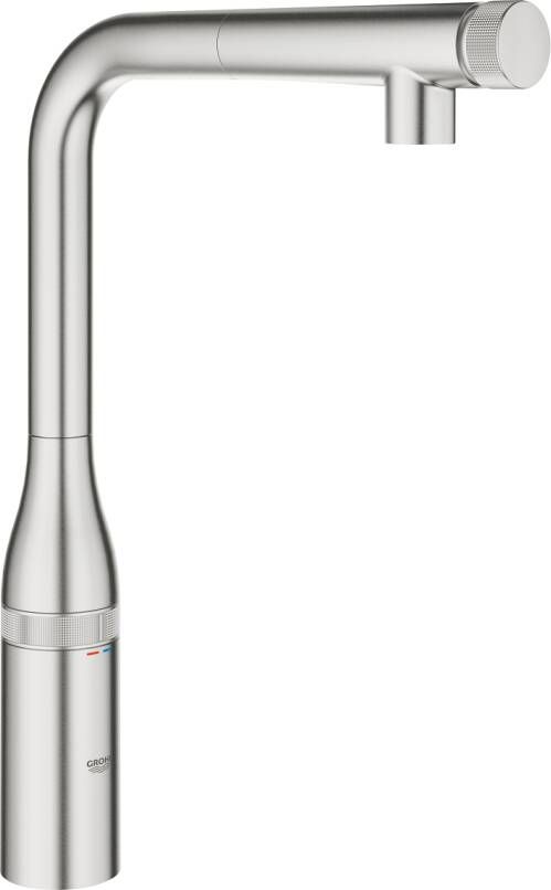 Grohe Essence Keukenkraan hoog draaibare uittrekbare uitloop supersteel geborsteld 31615DC0
