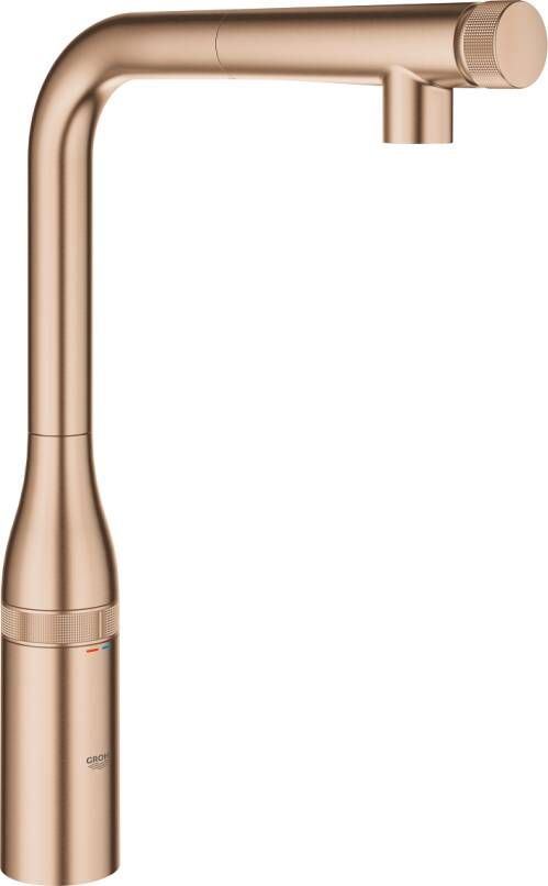 GROHE Essence smartcontrol keukenmengkraan L uitloop met uittrekbare mousseur warm sunset geborsteld