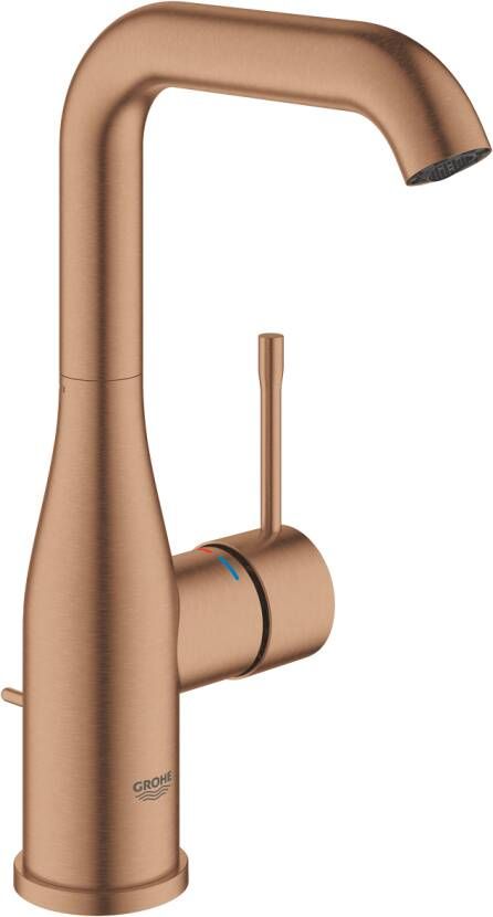 Grohe Essence Wastafelkraan Opbouw uitloop 12.7cm L-size hoge draaibare uitloop waste brushed warm sunset 24174DL1