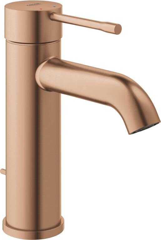 Grohe Essence Wastafelkraan Opbouw uitloop 11.6cm S-size waste brushed warm sunset 24171DL1