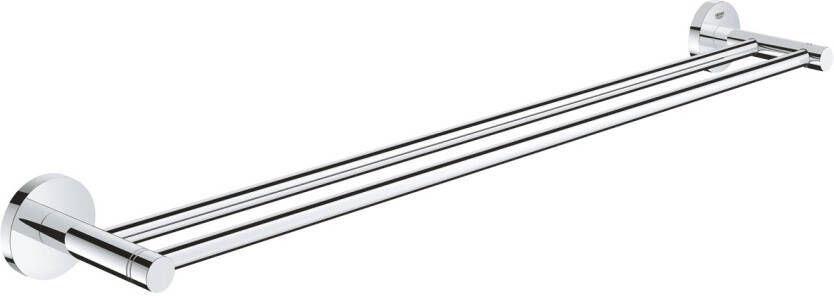 GROHE Essentials handdoekhouder wand 2x stang 600mm functioneel chroom