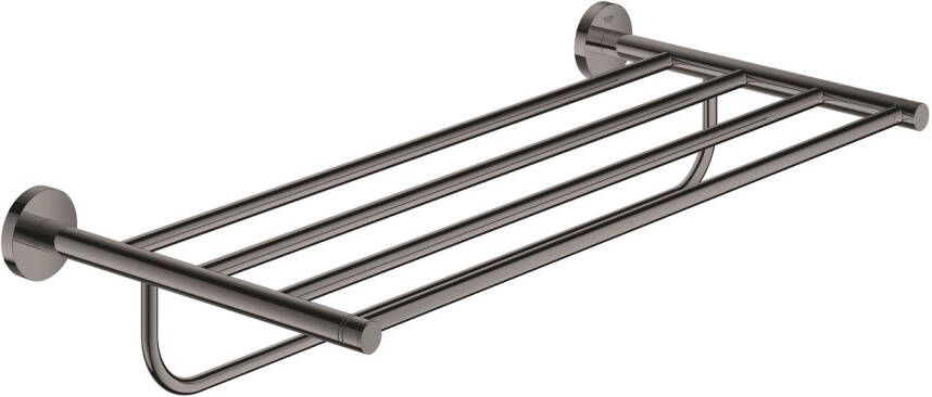 GROHE Essentials handdoekrek rond wand 1x etage 2 gats 550mm functioneel hard graphite