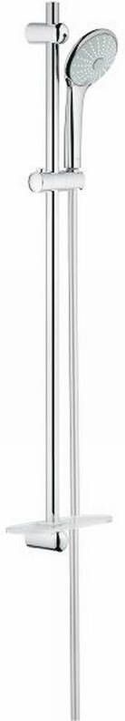 Grohe Euphoria 110 Massage Glijstangset 90cm ronde handdouche 3 straalsoorten gladde doucheslang met zeepschaal chroom 27226001 - Foto 1