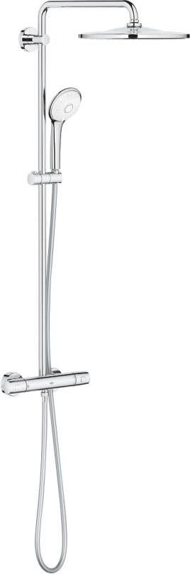 Grohe Euphoria Regendoucheset Opbouw hoofddouche 31cm massage handdouche rond chroom 26075001