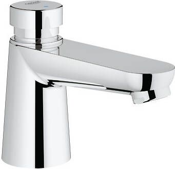 GROHE Euroeco Cosmopolitan T Wastafelkraan zelfsluitend 1 gats bovendeel keramisch 100mm hoogte 100mm uitloop vast chroom - Foto 2