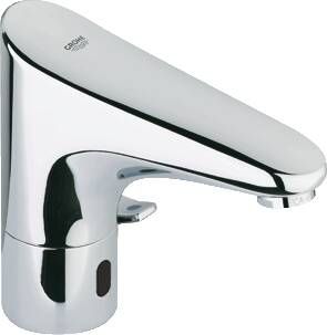 Grohe Europlus E wastafelmengkraan chroom. glans volumestroomklasse S (8.7-11.5 l min.) besturingswijze infrarood