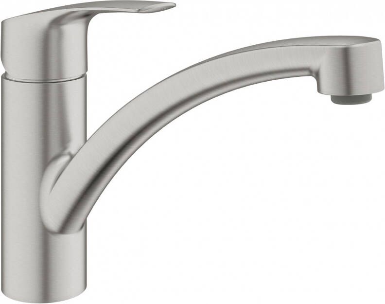 GROHE PROFESSIONAL Grohe Eurosmart keukenmengkraan met lage uitloop supersteel 33281DC3