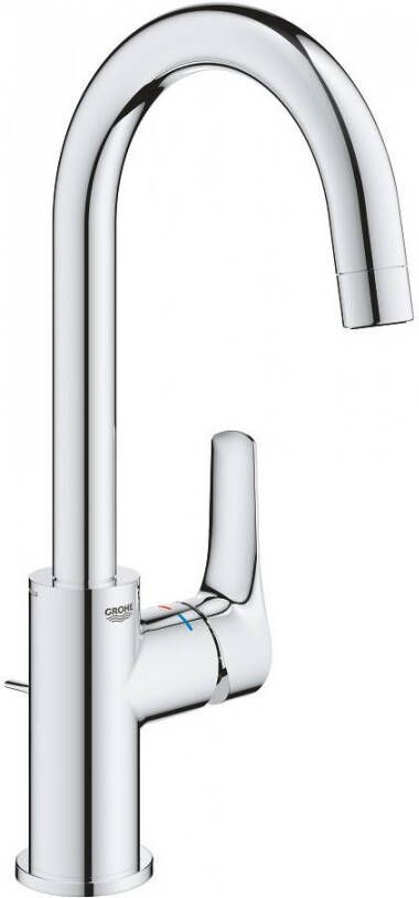 Grohe Eurosmart waterbesparende wastafelkraan l-size met trekwaste chroom 23537003 - Foto 2