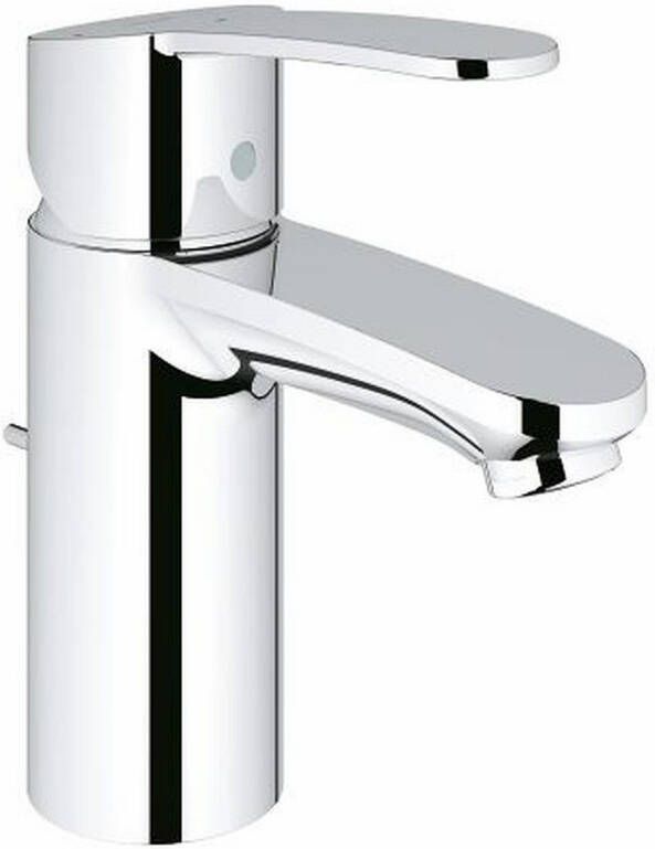 GROHE Eurostyle Cosmopolitan Wastafelmengkraan S-size ES trekwaste eengreeps 1-gats 157mm hoogte 102mm uitloop vast chroom