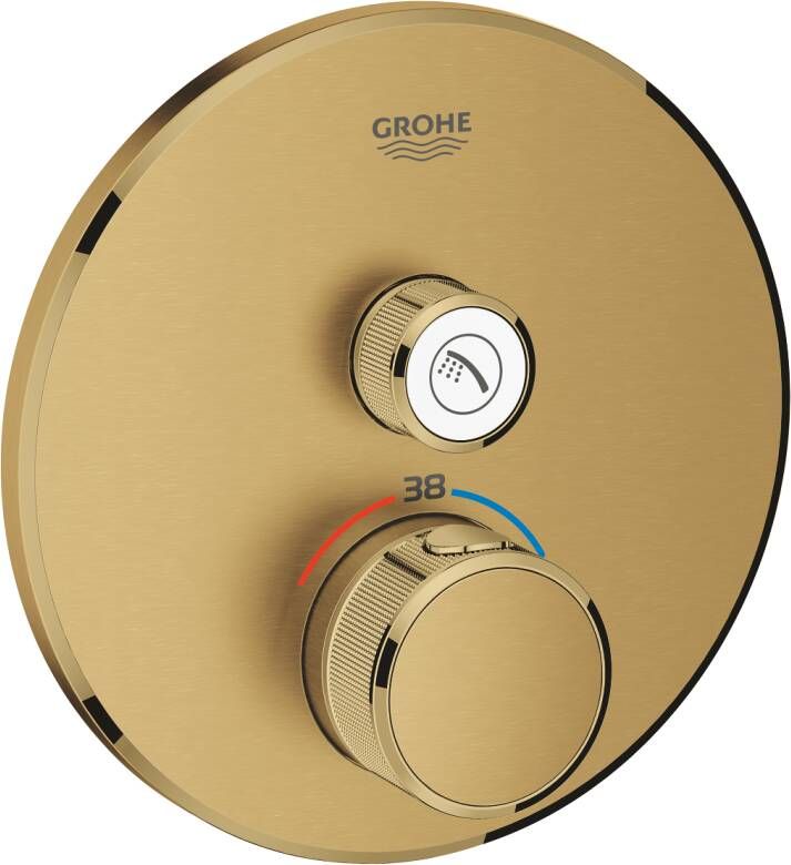 Grohe Grohtherm smartcontrol inbouw douchekraan thermostatisch cool sunrise geborsteld 29118GN0