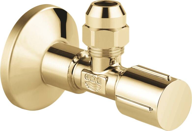 Grohe hoekstopkraan knel 1 2x3 8 m. metalen greep cool sunrise 22037GL0