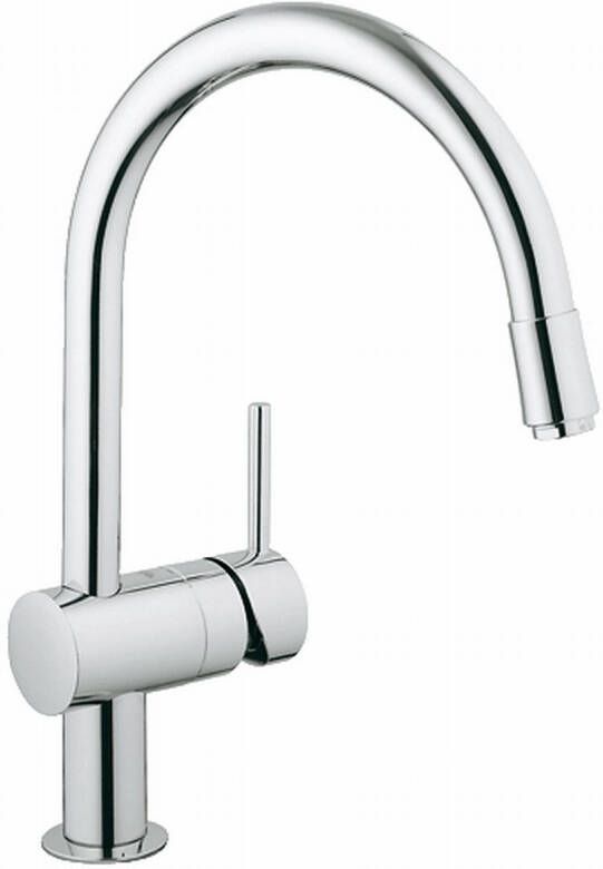GROHE Minta Keukenmengkraan mousseur uittrekbaar 360mm hoogte 209mm voorsprong draaibaar chroom 32918000 - Foto 2