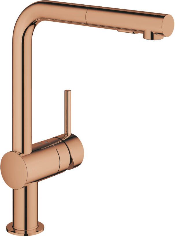 Grohe Minta Keukenkraan hoog uittrekbare l uitloop 2 straalsoorten warm sunset glans 30274DA0