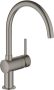 Grohe Minta Keukenkraan hoog draaibare ronde uitloop hard graphite geborsteld 32917AL0 - Thumbnail 2