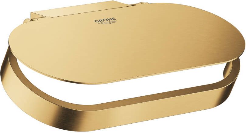 GROHE Selection closetrolhouder met deksel wand metaal cool sunrise geborsteld 41069GN0 - Foto 2