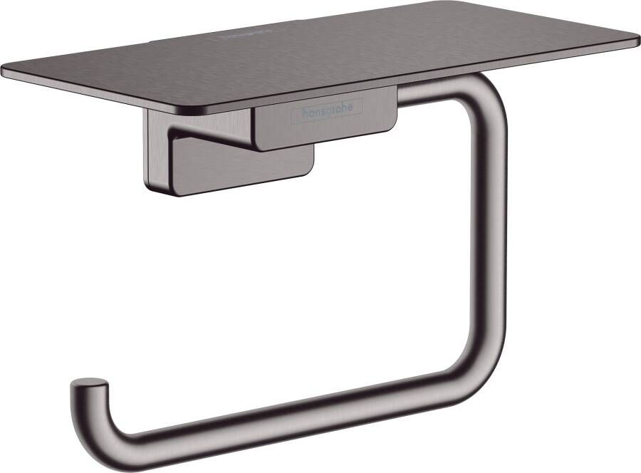 Hansgrohe AddStoris toiletrolhouder met planchet 15x8x9 3cm brushed black chroom