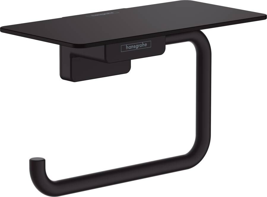 Hansgrohe AddStoris toiletrolhouder met planchet 15x8x9 3cm mat zwart