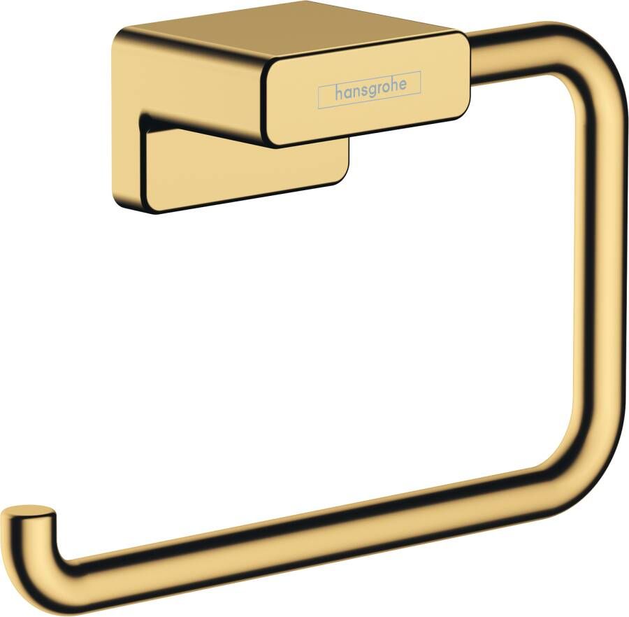 Hansgrohe AddStoris toiletrolhouder zonder klep 14 1x4x9 3cm polished gold optic