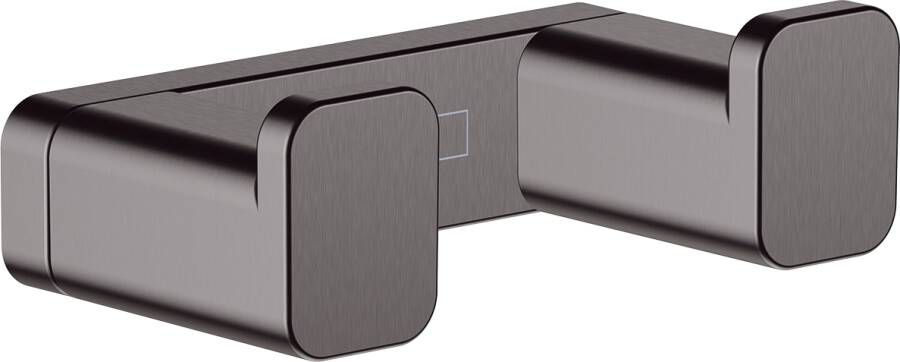 Hansgrohe AddStoris dubbele wandhaak 6 6x3 6x2 1cm brushed black chroom - Foto 2