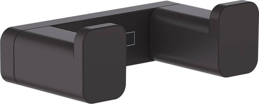 Hansgrohe AddStoris dubbele wandhaak 6 6x3 6x2 1cm mat zwart