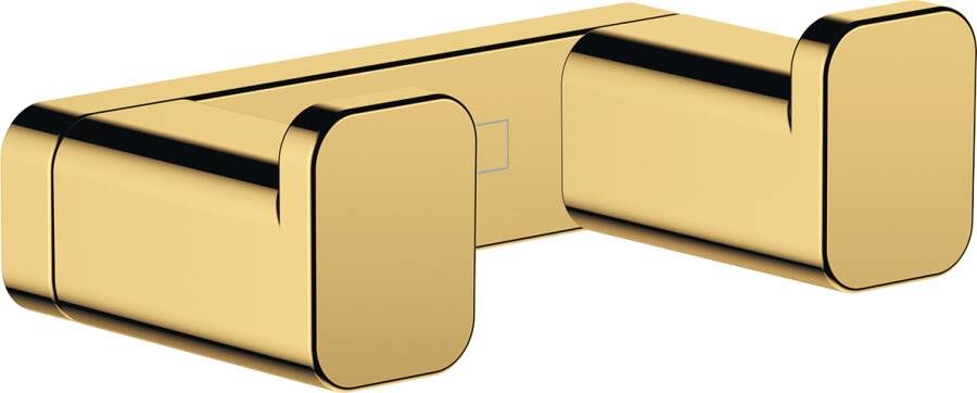 Hansgrohe AddStoris Dubbele Wandhaak 6 6x3 6x2 1 cm Polished Gold Optic