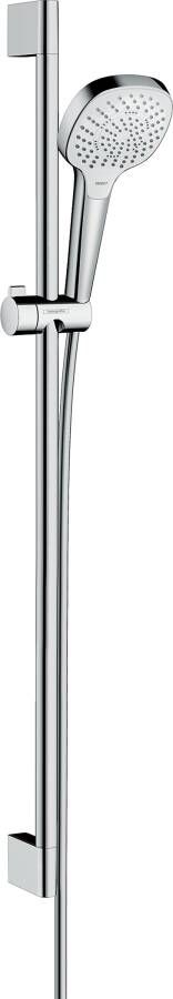 Hansgrohe Croma Select E Multi glijstangset met Croma Select E Multi handdouche 90cm met Isiflex`B doucheslang 160cm wit chroom 26590400 - Foto 2