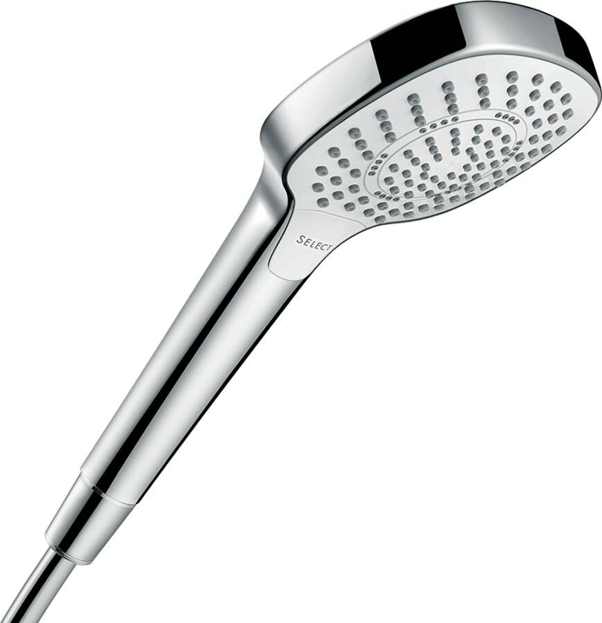 Hansgrohe Croma Select E handdouche Multi 1 2 xØ11cm met soft rain intense rain en massagestraal wit chroom 26810400