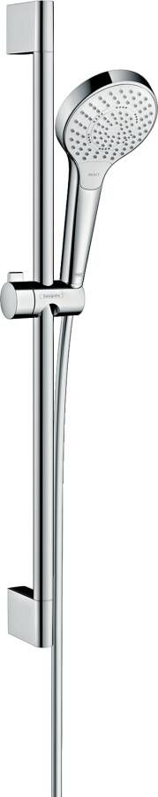 Hansgrohe Croma Select S doucheset met 3 standen handdouche en glijstang 65cm chroom - Foto 1