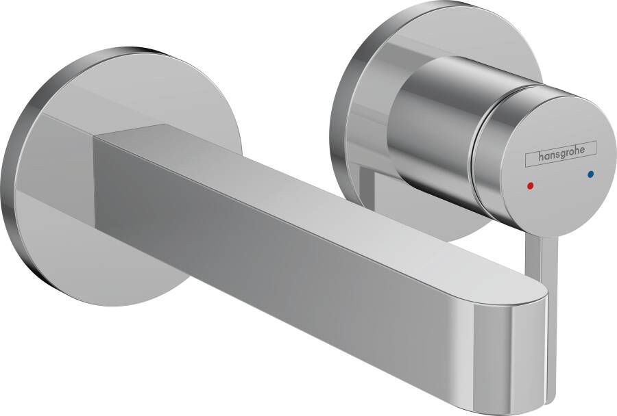 Hansgrohe Finoris ééngreeps wastafelmengkraan inbouw voorsprong 168 mm met afvoerplug chroom