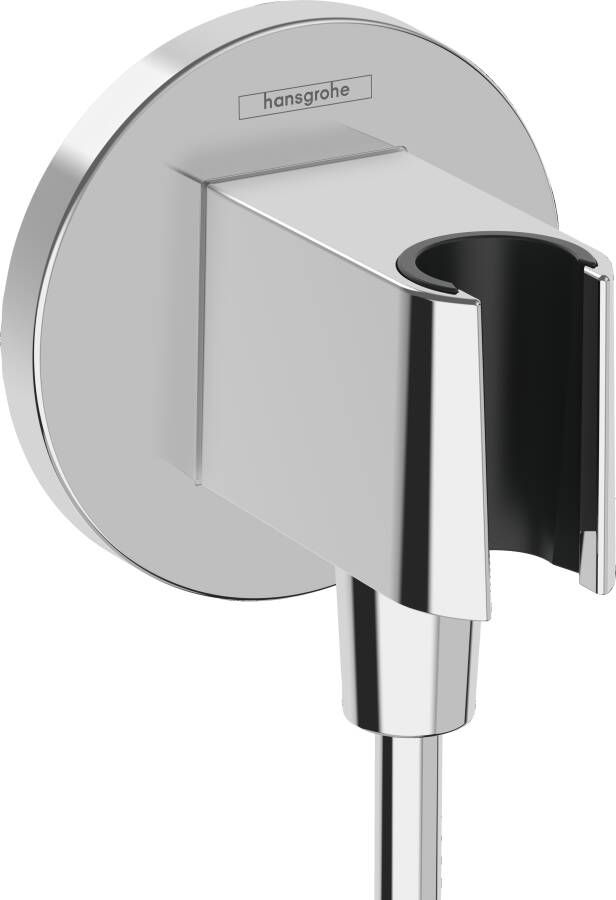 Hansgrohe Fixfit porter s wandhouder m. muuraansluitbocht m. terugslagklep chroom 26888000