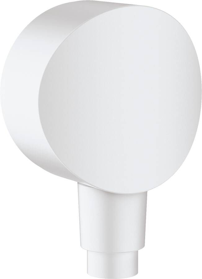 Hansgrohe FixFit muuraansluitbocht S kunststof met terugslagklep mat wit