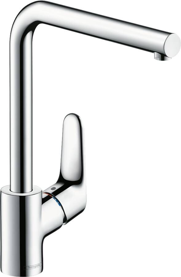 Hansgrohe keukenmengkraan Focus chroom voorsprong uitloop 237mm hoogte uitloop 277mm