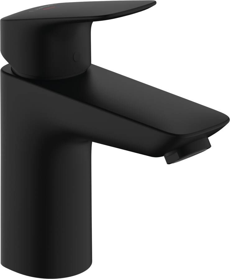 Hansgrohe Logis ééngreeps wastafelmengkraan 100 CoolStart met PopUp trekwaste mat zwart - Foto 2