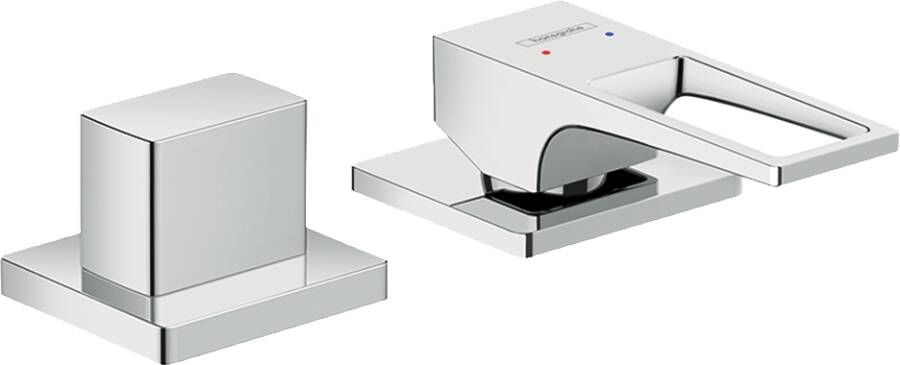 Hansgrohe Metropol 2-gats badrandcombinatie met beugelgreep chroom 74548000