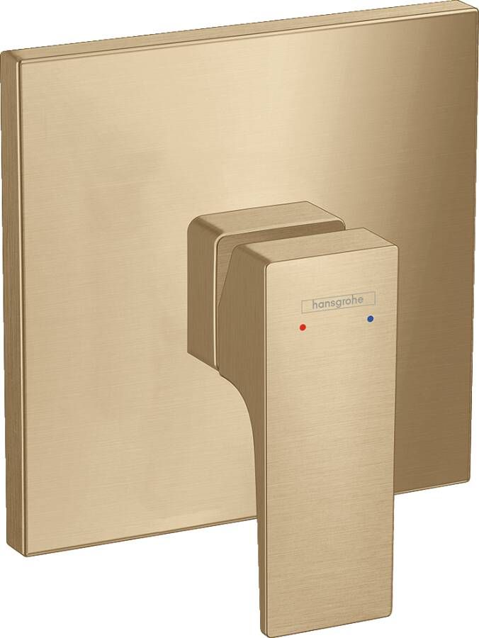 Hansgrohe Metropol ééngreeps douchemengkraan afbouwdeel met rechte greep Brushed Bronze