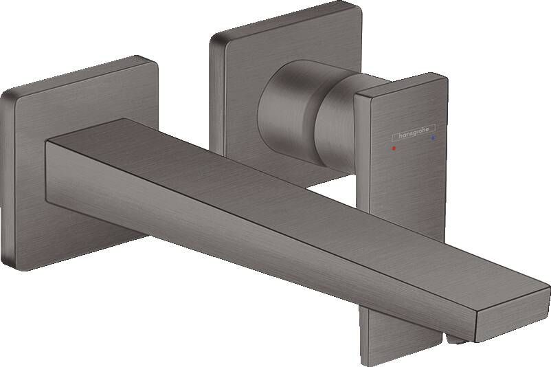 Hansgrohe Metropol ééngreeps wastafelmengkraan afbouwdeel met voorsprong 225 mm en afvoerplug Brushed Bronze