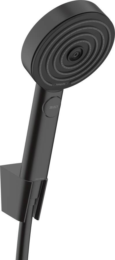 Hansgrohe Pulsify Select S handdoucheset met handdouche met 3 straalsoorten activation handdouchehouder en doucheslang 160 cm mat zwart