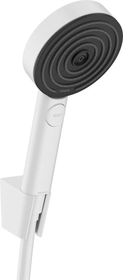 Hansgrohe Pulsify Select S handdoucheset met handdouche met 3 straalsoorten activation handdouchehouder en doucheslang 125 cm mat wit