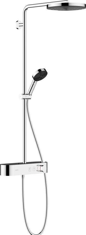 Hansgrohe Regendouche set Pulsify S Showerpipe 260 1 Jet EcoSmart Met ShowerTablet Select 400 Chroom