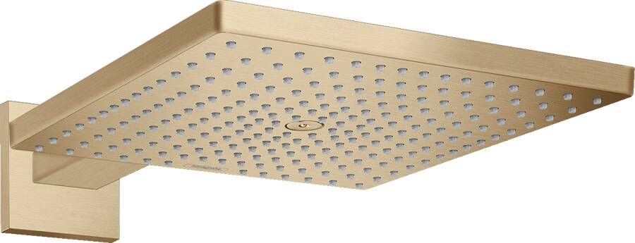 Hansgrohe Raindance E Square hoofddouche E300 1jet m. douchearm 39cm 30x30cm brushed bronze