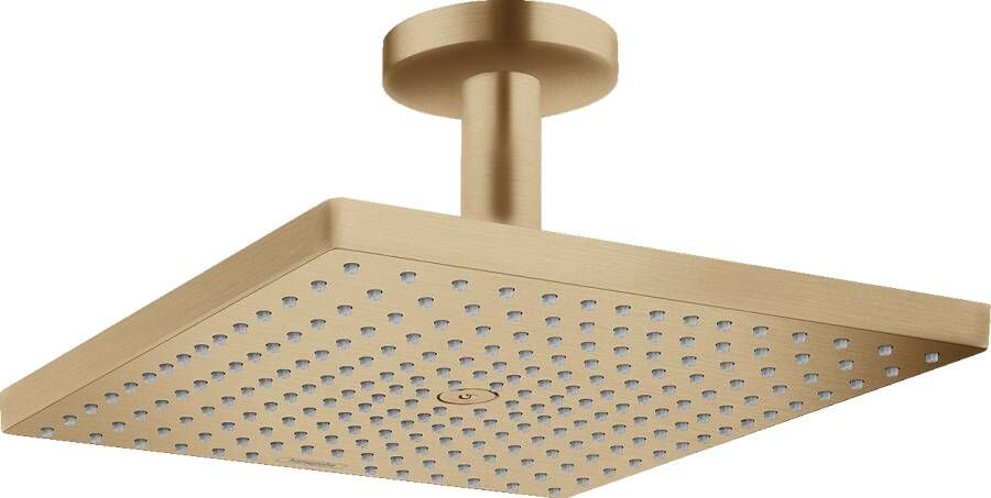 Hansgrohe Raindance E Square hoofddouche E300 1jet m. plafondbevestiging 15.8cm 30x30cm brushed bronze 26250140