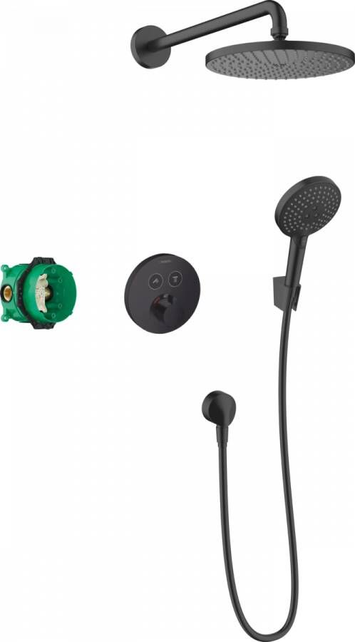 Hansgrohe Inbouw Doucheset Raindance S 240 1jet PowderRain Met ShowerSelect S Mat Zwart