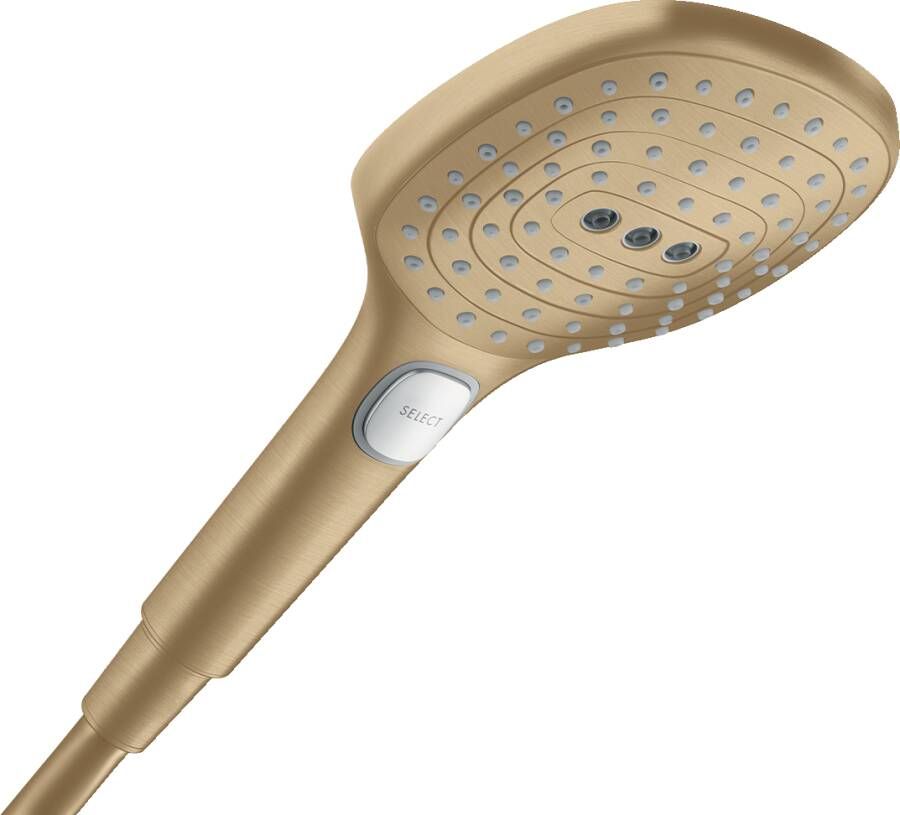 Hansgrohe Raindance Select E handdouche met 3 straalsoorten brushed bronze