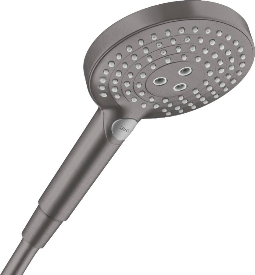 HANS GROHE Hansgrohe Raindance Select S Handdouche 120mm douchekop 3jet geborsteld zwart chroom