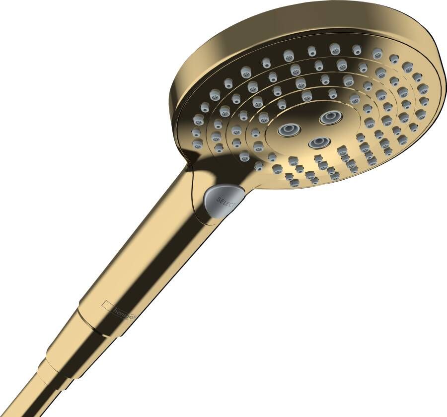 Hansgrohe Raindance Select S handdouche 120 3jet PowderRain Polished Gold Optic