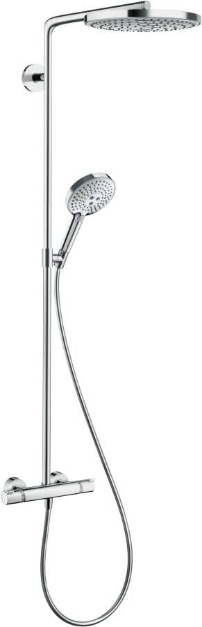 HANS GROHE Hansgrohe Raindance Select S Douchecombinatie 240mm hoofddouche 398mm arm 2jet handdouche thermostaat slang chroom