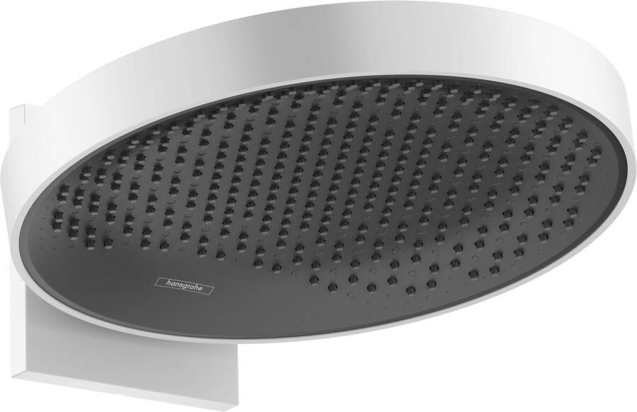 Hansgrohe Rainfinity PowderRain hoofddouche 360 1jet met douchearm 10-30° verticaal kantelbaar Ø36cm mat wit 26230700