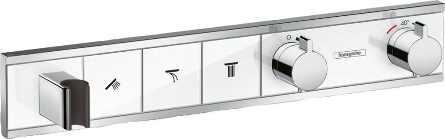 Hansgrohe RainSelect thermostaat afbouwdeel voor 3 functies wit chroom