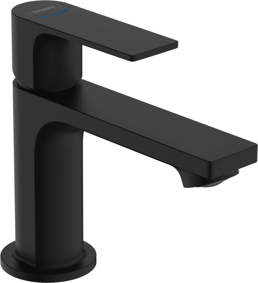 Hansgrohe Rebris E ééngreeps toiletkraan 80 voor koud water of vooraf ingestelde temperatuur zonder afvoer mat zwart